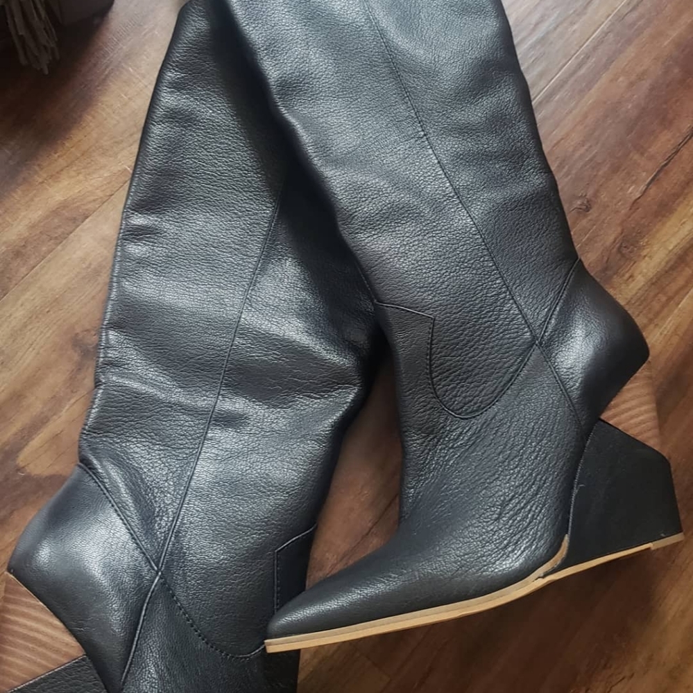 Leather jessica Simpsons boots